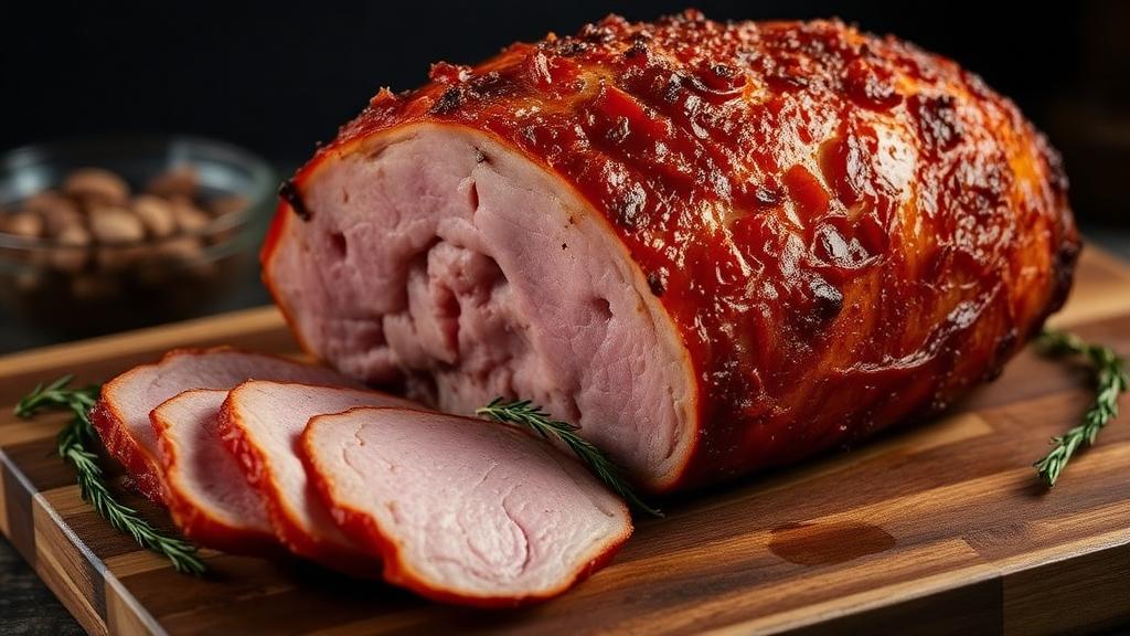 Brined and Roasted Picnic Ham