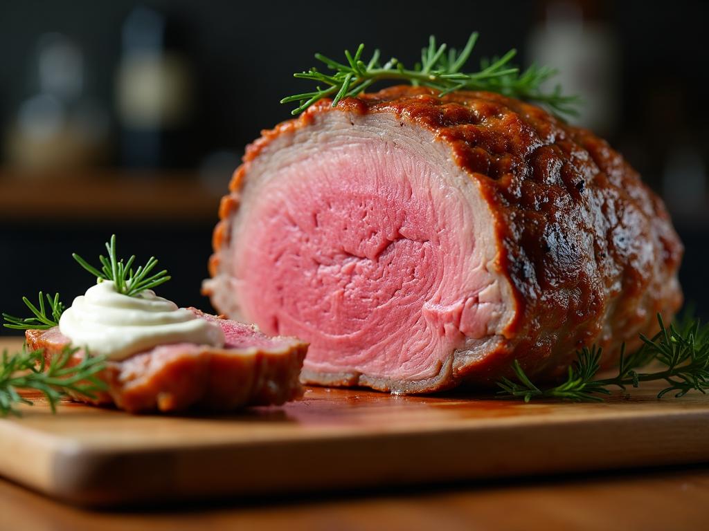 Prime Rib Roast with Horseradish Cream